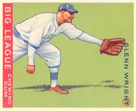 1933 Goudey Glenn Wright #143 Baseball Card