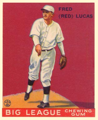1933 Goudey Fred (Red) Lucas #137 Baseball Card