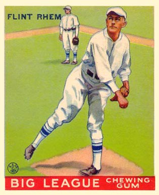 1933 Goudey Flint Rhem #136 Baseball Card