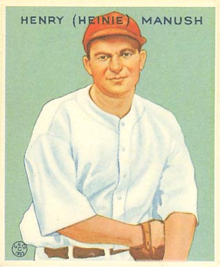1933 Goudey Henry (Heinie) Manush #107 Baseball Card