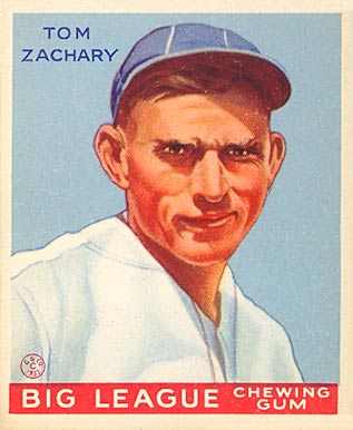 1933 Goudey Tom Zachary #91 Baseball Card