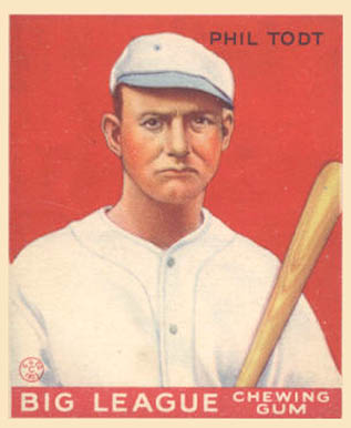 1933 Goudey Phil Todt #86 Baseball Card