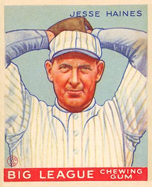 1933 Goudey Jesse Haines #73 Baseball Card