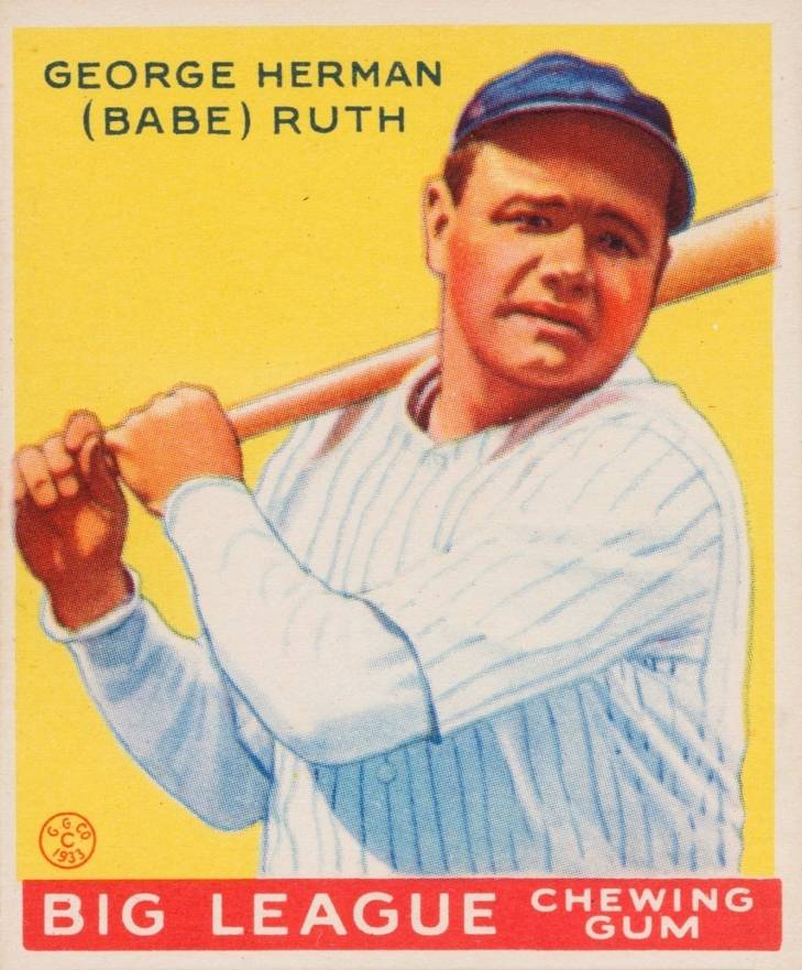 1933 Goudey George Herman (Babe) Ruth #53 Baseball Card