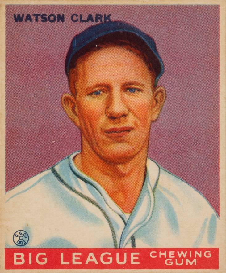 1933 Goudey Watson Clark #17 Baseball Card
