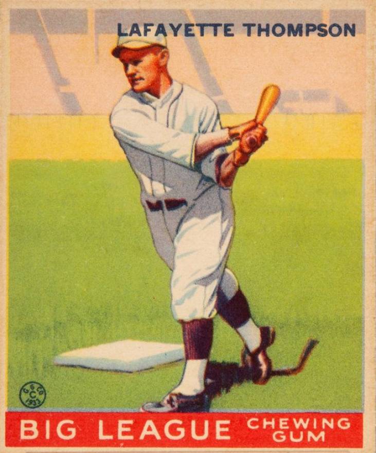 1933 Goudey Lafayette Thompson #13 Baseball Card