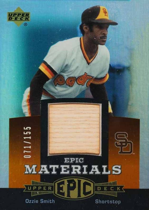 2006 Upper Deck Epic Materials Ozzie Smith #EMOS2 Baseball Card