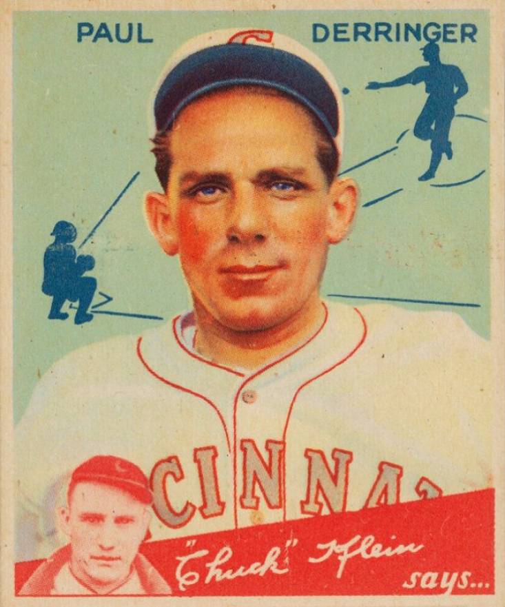 1934 Goudey Paul Derringer #84 Baseball Card