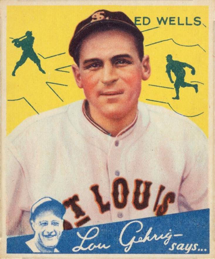 1934 Goudey Ed Wells #73 Baseball Card