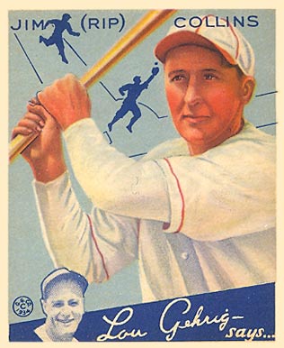 1934 Goudey Jim (Rip) Collins #51 Baseball Card