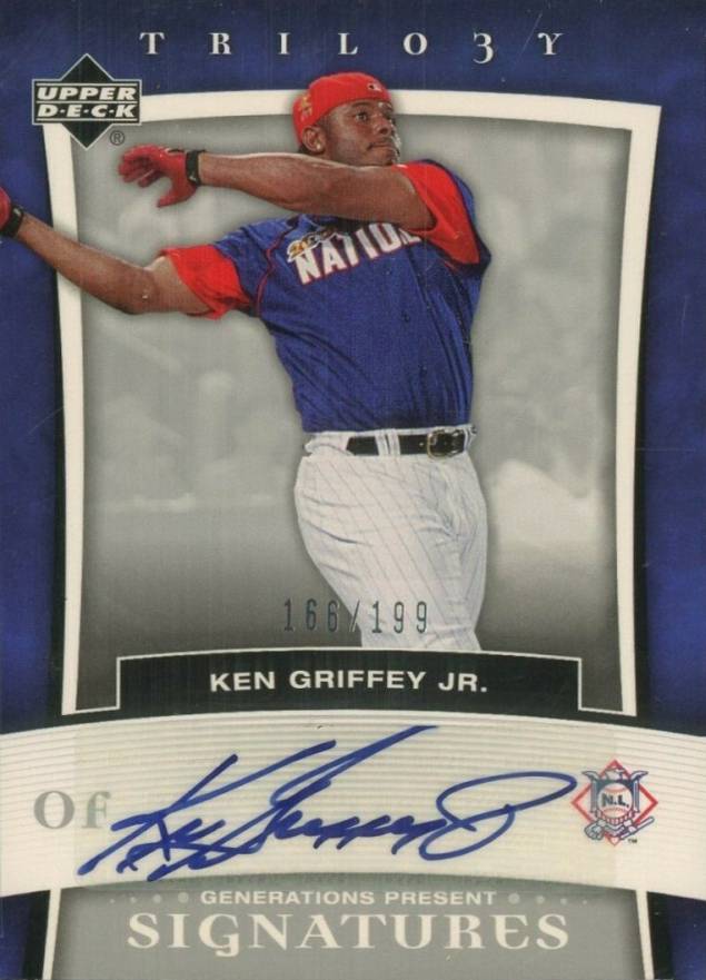 2005 Upper Deck Trilogy Generations Present Signatures Ken Griffey Jr. #PR-KG3 Baseball Card