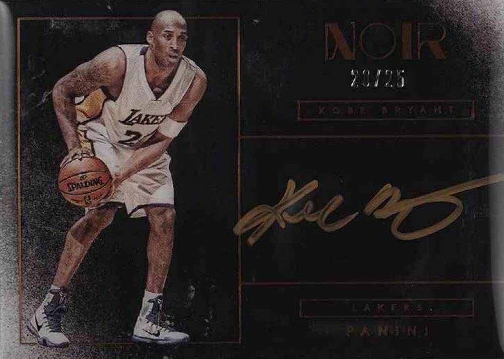 2015 Panini Noir Noir Autographs Kobe Bryant #NCKBR Basketball Card
