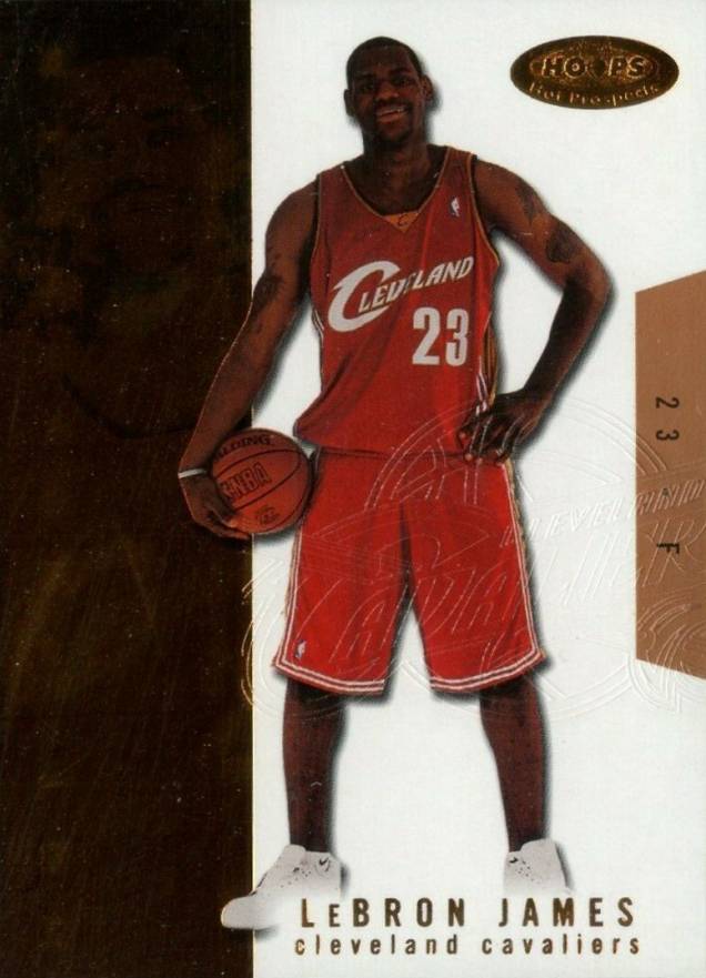 2003 Hoops Hot Prospects  LeBron James #112 Basketball Card