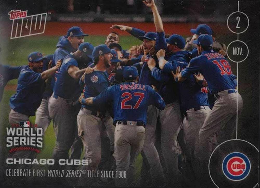 2016 Topps Now Chicago Cubs World Series Champions Chicago Cubs Team #WS-665 Baseball Card
