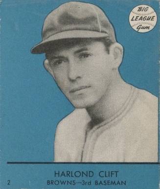 1941 Goudey Harlond Clift #2b Baseball Card