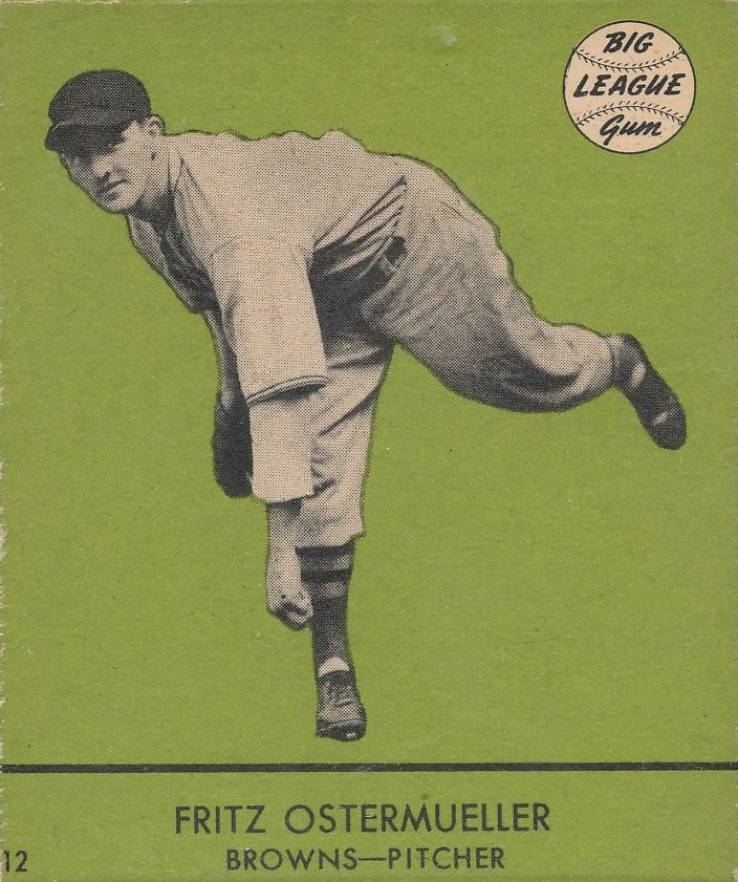 1941 Goudey Fritz Ostermueller #12g Baseball Card
