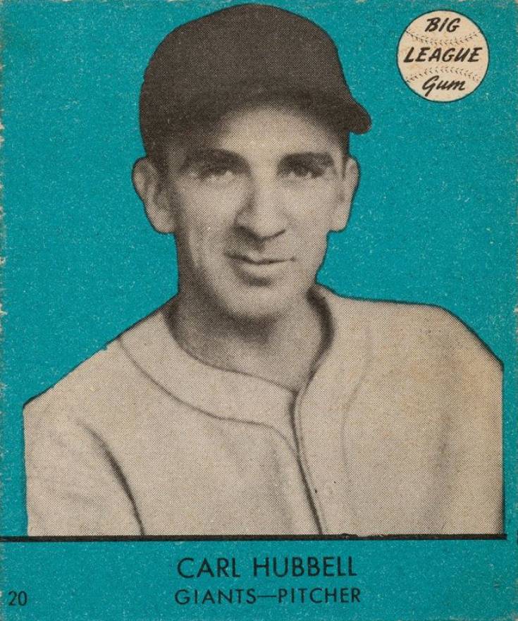 1941 Goudey Carl Hubbell #20b Baseball Card