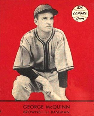 1941 Goudey George McQuinn #5y Baseball Card