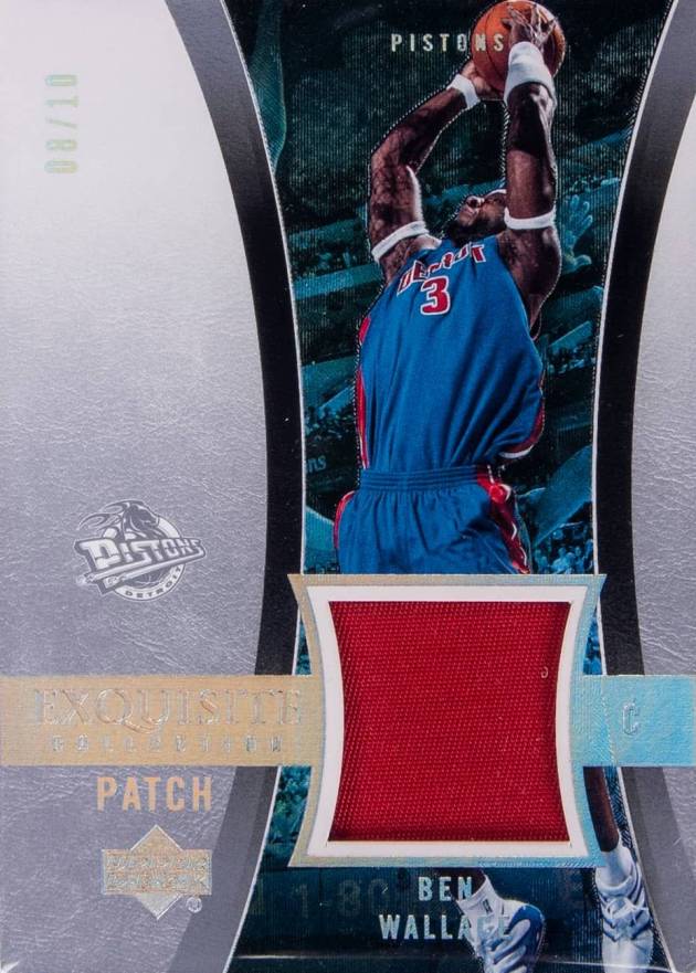 2004 Upper Deck Exquisite Collection  Ben Wallace #10-P Basketball Card