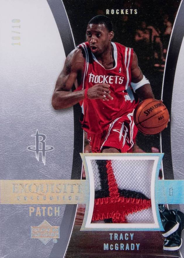 2004 Upper Deck Exquisite Collection  Tracy McGrady #13-P Basketball Card