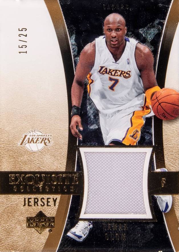 2004 Upper Deck Exquisite Collection  Lamar Odom #17-J Basketball Card