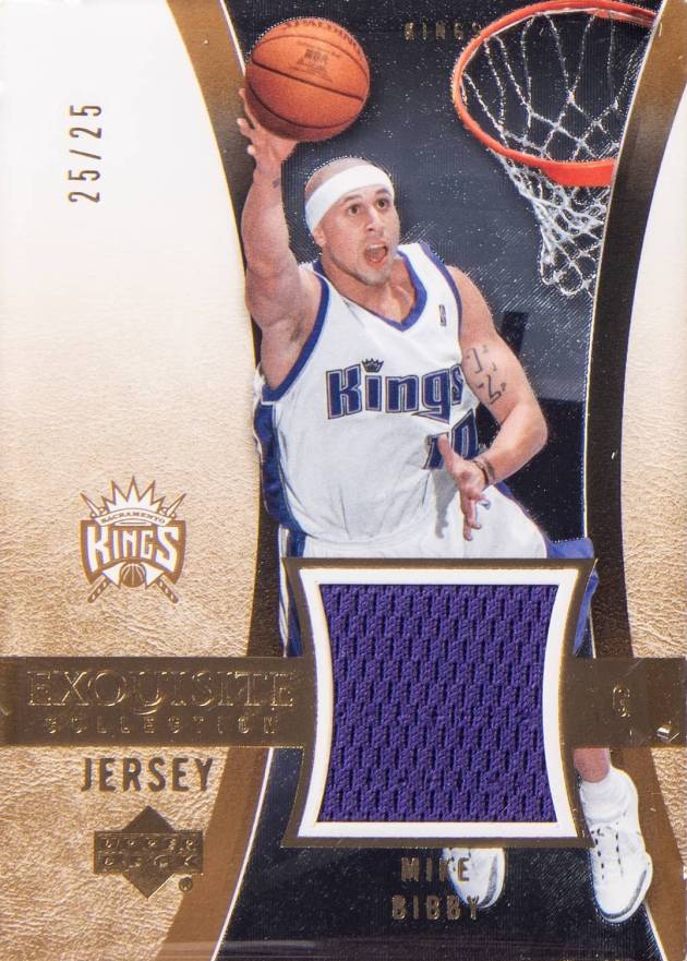 2004 Upper Deck Exquisite Collection  Mike Bibby #34-J Basketball Card