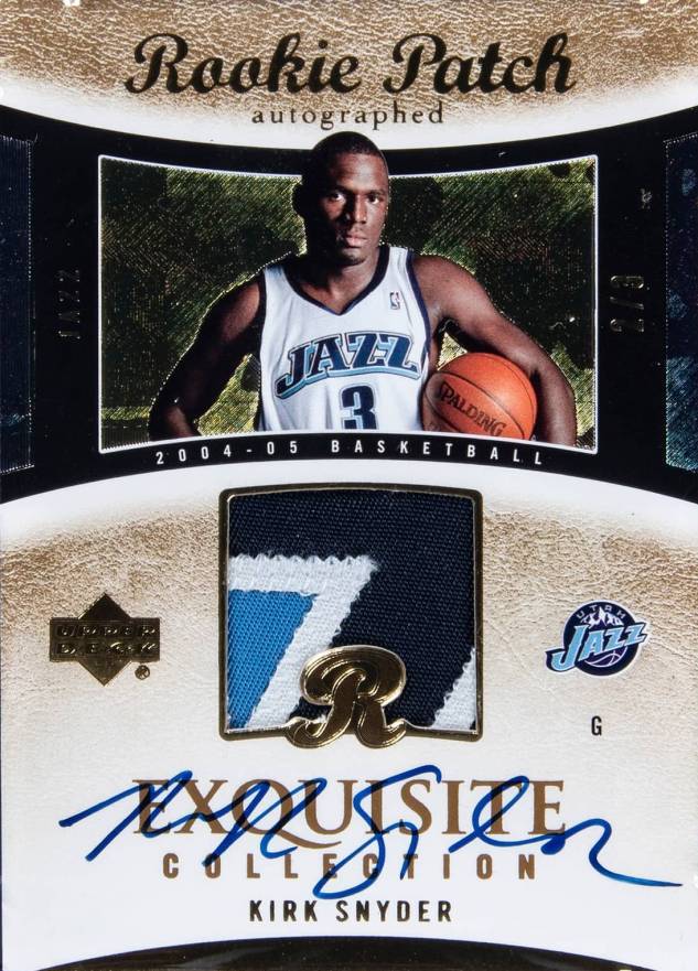 2004 Upper Deck Exquisite Collection  Kirk Snyder #66 Basketball Card