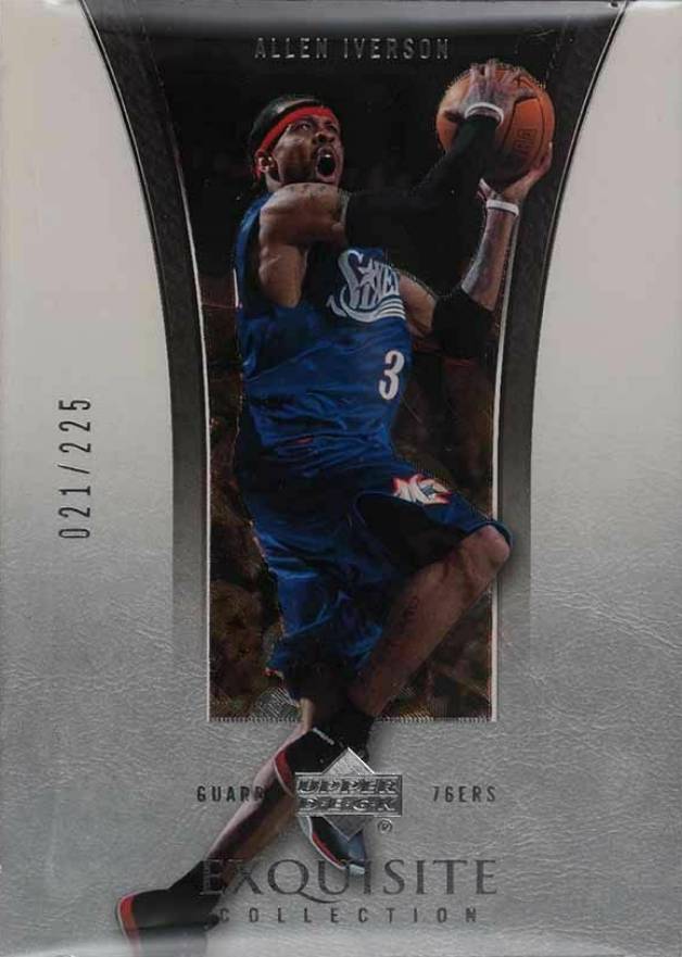 2004 Upper Deck Exquisite Collection  Allen Iverson #29 Basketball Card