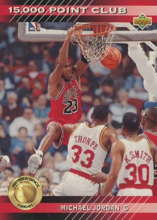 1992 Upper Deck 15,000 Point Club Michael Jordan #PC4 Basketball Card