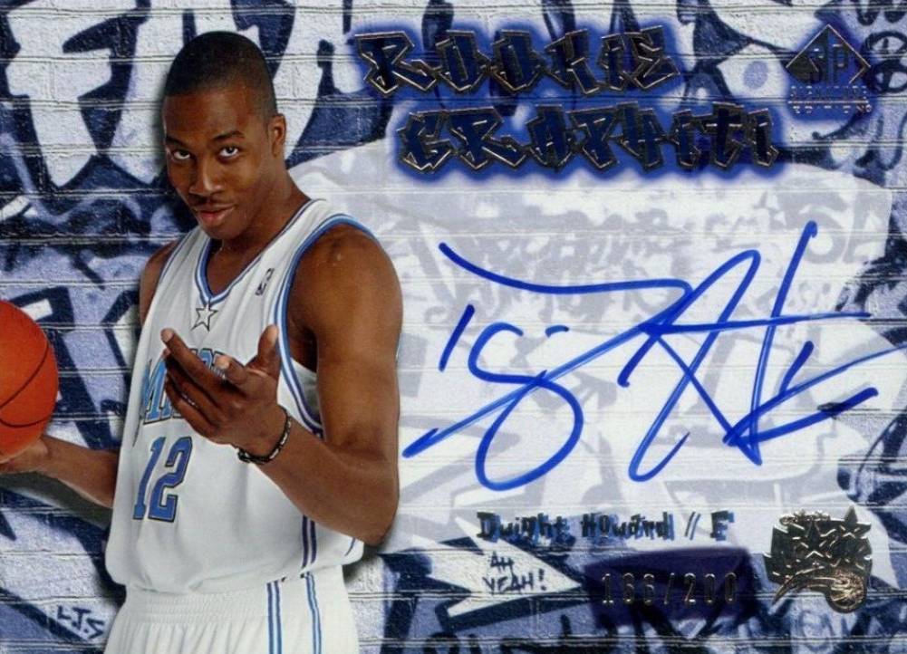 2004 SP Signature Rookie Graphiti Dwight Howard #RG-DH Basketball Card