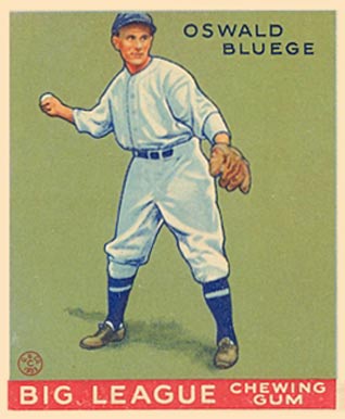 1933 Goudey World Wide Gum Oswald Bluege #83 Baseball Card