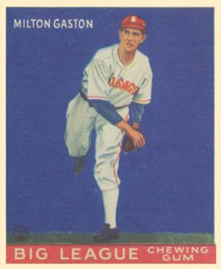 1933 Goudey World Wide Gum Milton Gaston #65 Baseball Card