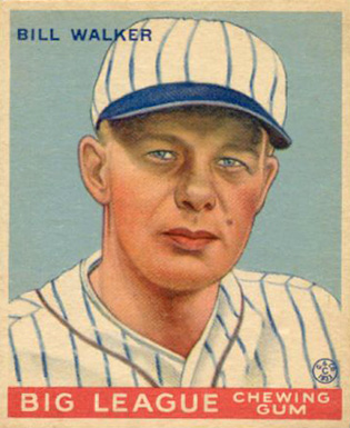 1933 Goudey World Wide Gum Bill Walker #57 Baseball Card