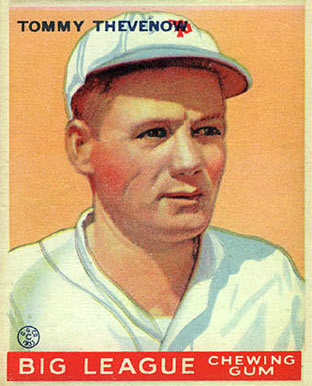 1933 Goudey World Wide Gum Tommy Thevenow #36 Baseball Card