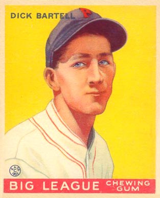 1933 Goudey World Wide Gum Dick Bartell #28 Baseball Card