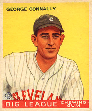 1933 Goudey World Wide Gum George Connally #27 Baseball Card