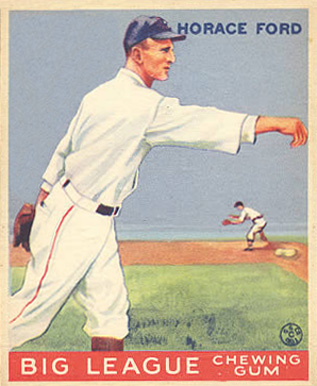 1933 Goudey World Wide Gum Horace Ford #24 Baseball Card