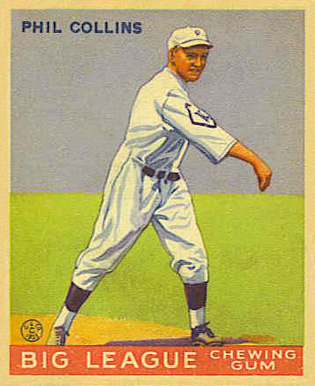 1933 Goudey World Wide Gum Phil Collins #21 Baseball Card
