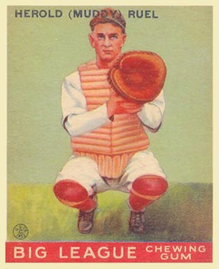 1933 Goudey World Wide Gum Herold Ruel #18 Baseball Card
