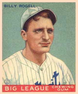 1933 Goudey World Wide Gum Billy Rogell #11 Baseball Card