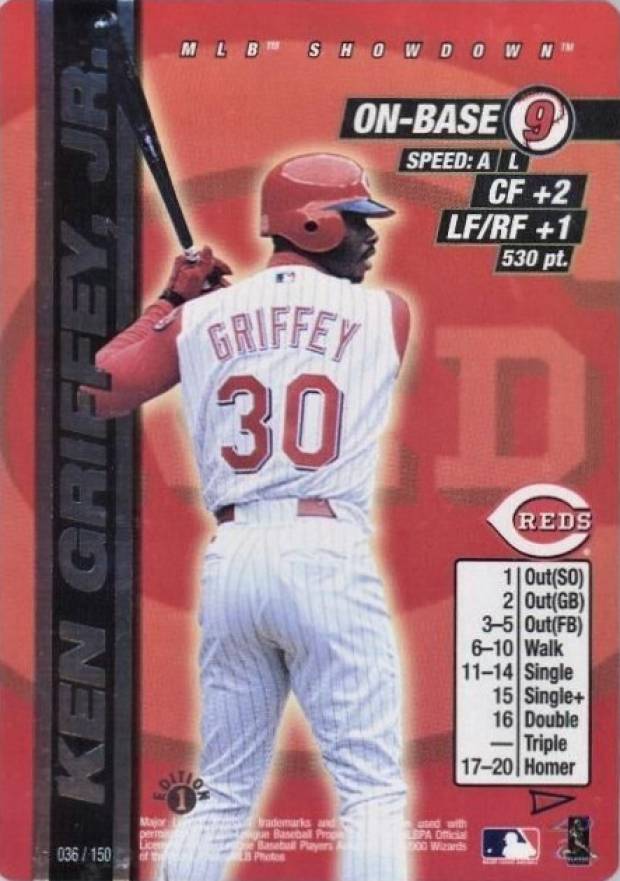 2000 MLB Showdown 2001 Pennant Run 1st Edition Ken Griffey Jr. #36 Baseball Card