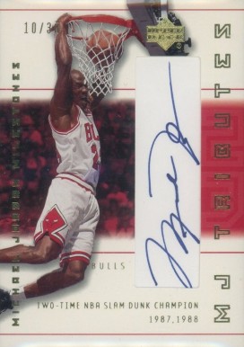 2001 Upper Deck MJ Tributes MJ Milestones Michael Jordan #M7 Basketball Card