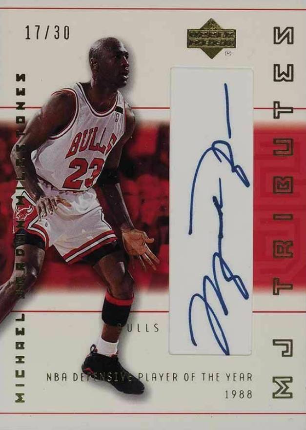 2001 Upper Deck MJ Tributes MJ Milestones Michael Jordan #M3 Basketball Card