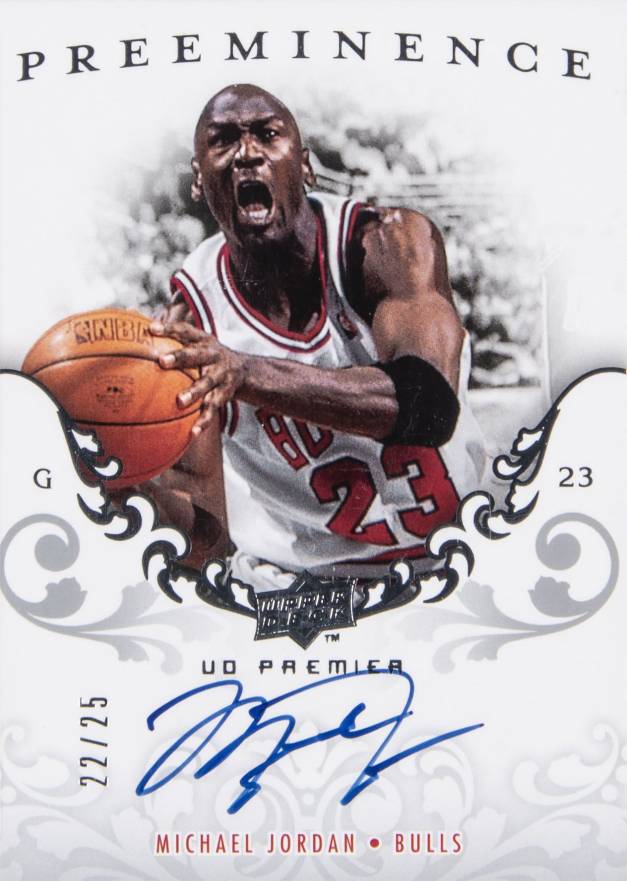2008  Upper Deck Premier Preeminence Autograph Michael Jordan #PE-JO Basketball Card