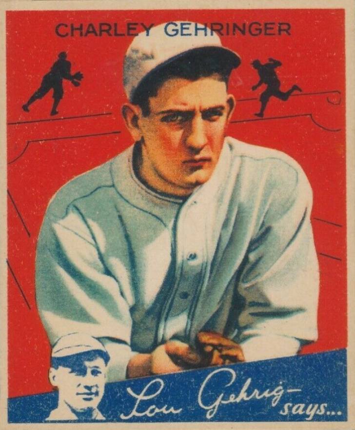 1934 Goudey World Wide Gum  Charley Gehringer #57 Baseball Card