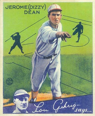 1934 Goudey World Wide Gum  Jerome Dean #55 Baseball Card