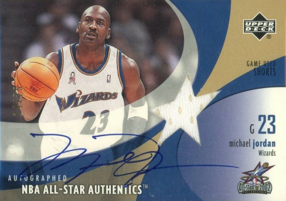2002 Upper Deck All-Star Authentics  Michael Jordan #MJAAA Basketball Card