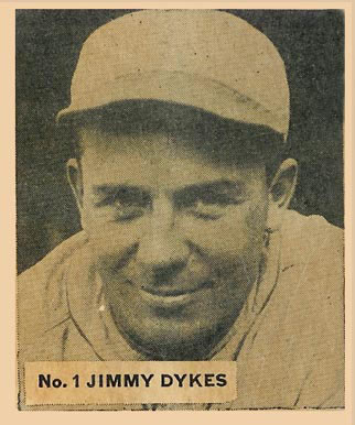 1936 Goudey World Wide Gum Jimmy Dykes #1 Baseball Card