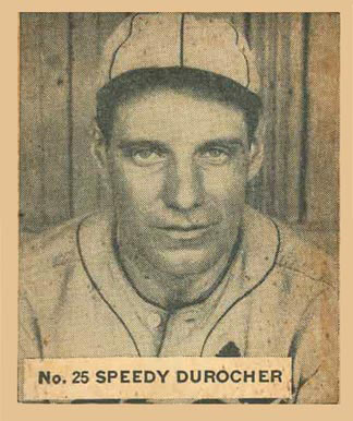 1936 Goudey World Wide Gum Speedy Durocher #25 Baseball Card