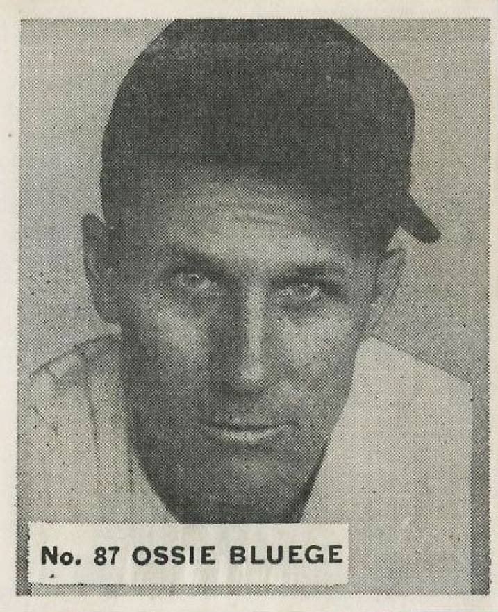 1936 Goudey World Wide Gum Ossie Bluege #87 Baseball Card